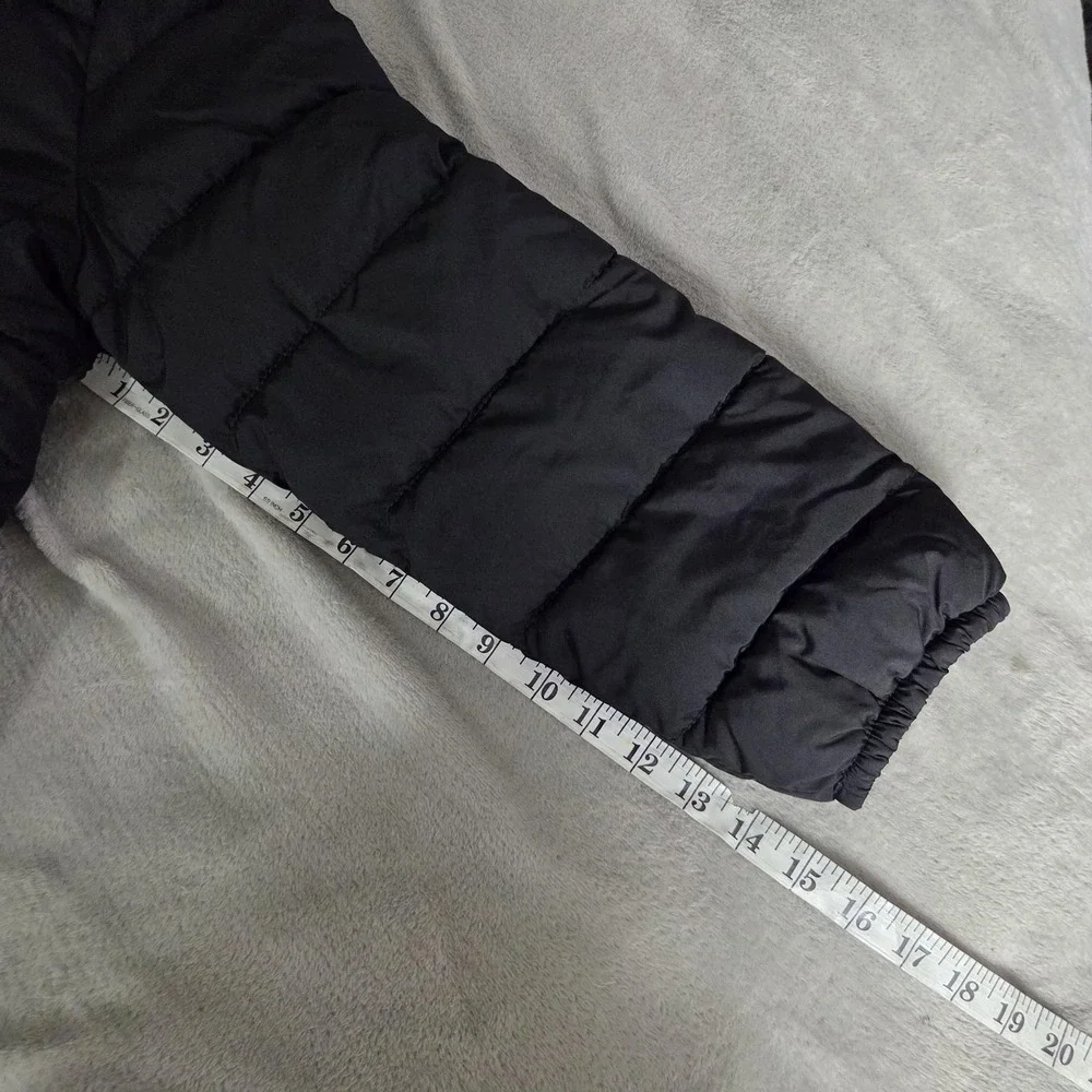 PLACE Jacket Kids 10-12 Black Puffer Quilted Zip Insulated Winter Coat Outerwear